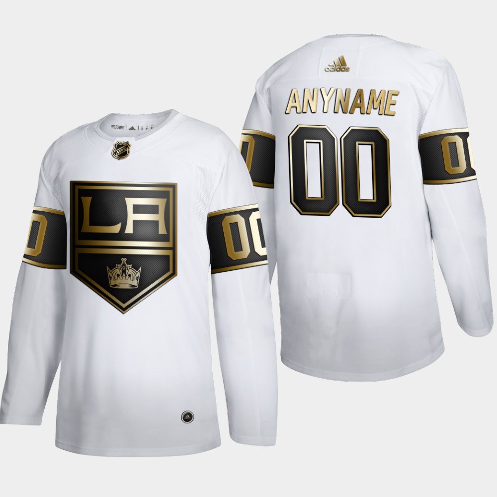 Los Angeles Kings Custom Men Adidas White Golden Edition Limited Stitched NHL Jersey